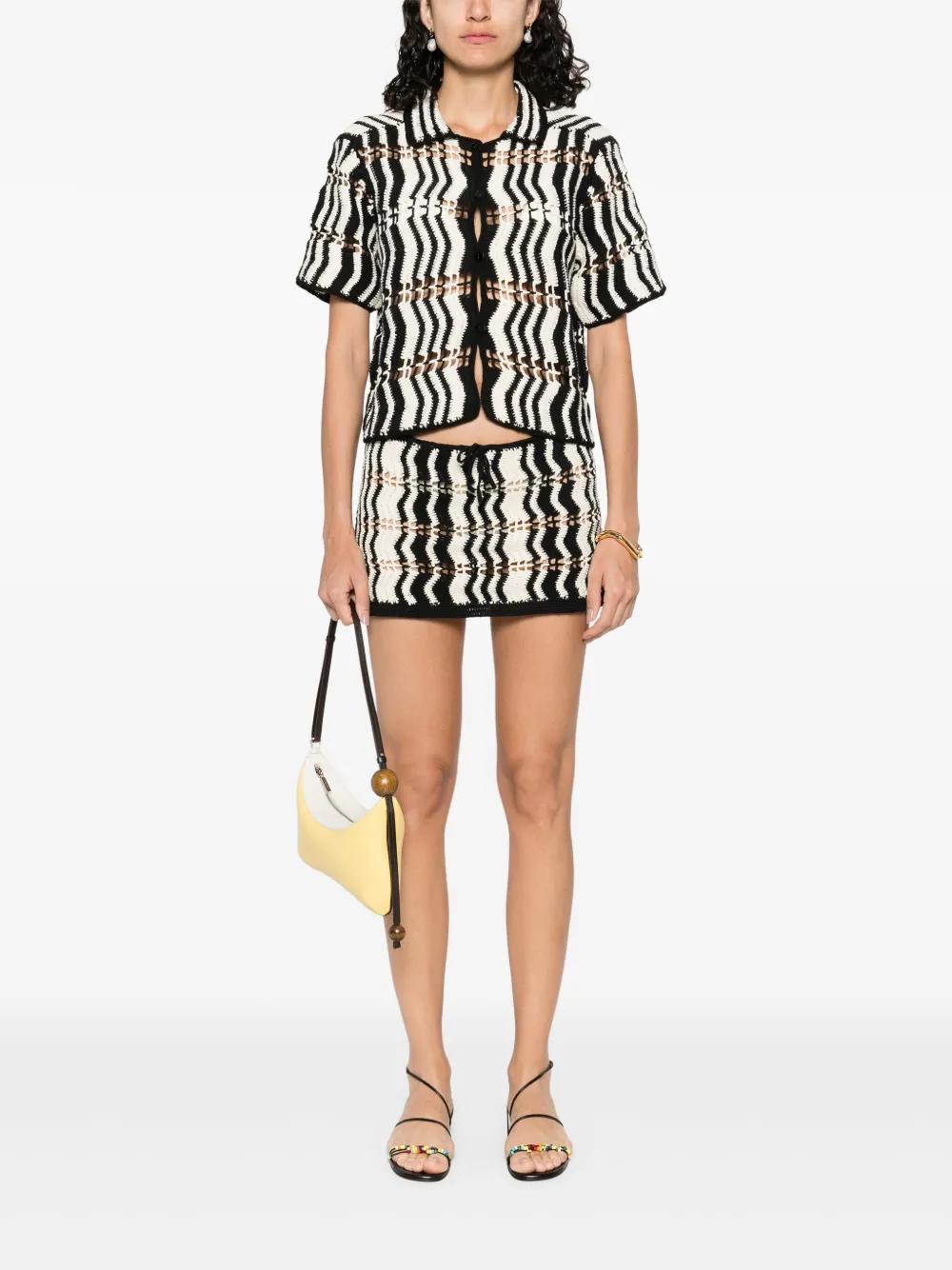 Leslie Amon Riviera mini skirt - Zwart