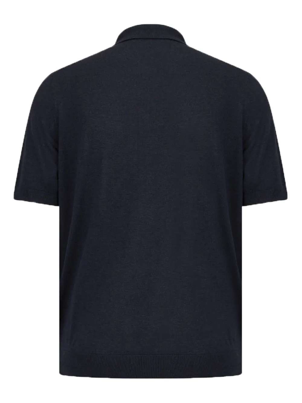 Gran Sasso Trui met polokraag en korte mouwen - Blauw