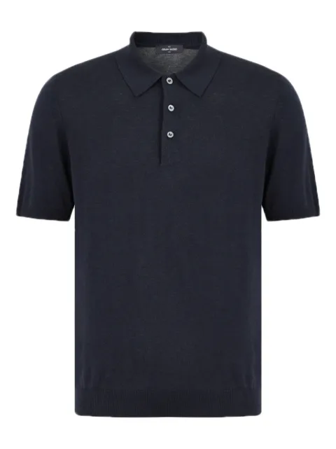 Gran Sasso short-sleeve polo-neck sweater