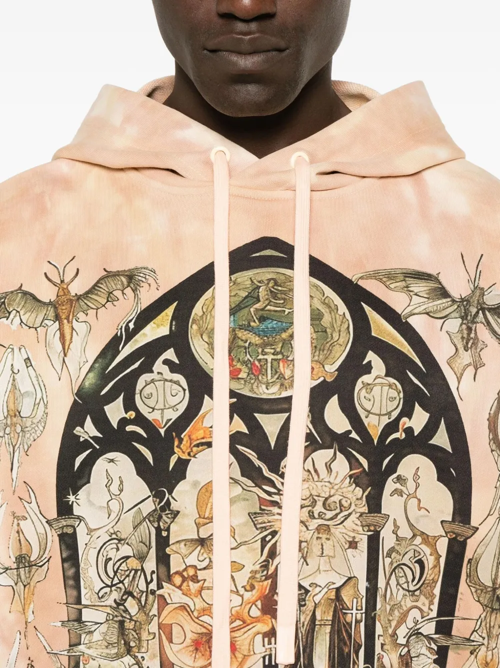 Who Decides War Hoodie met print TAN