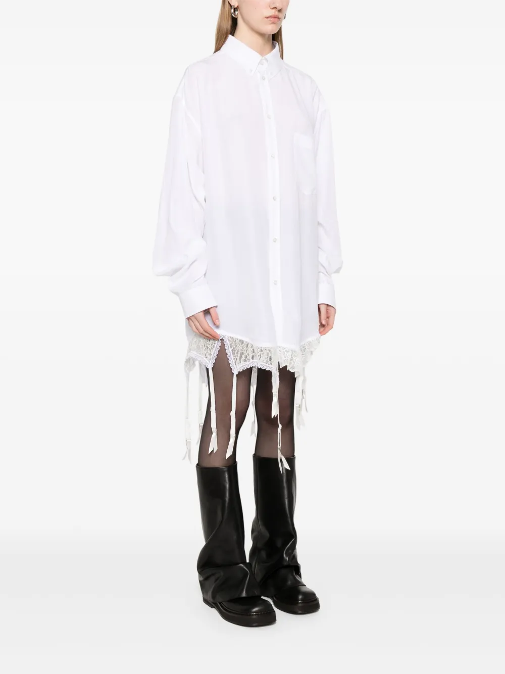 Balenciaga Blouse met kant Wit