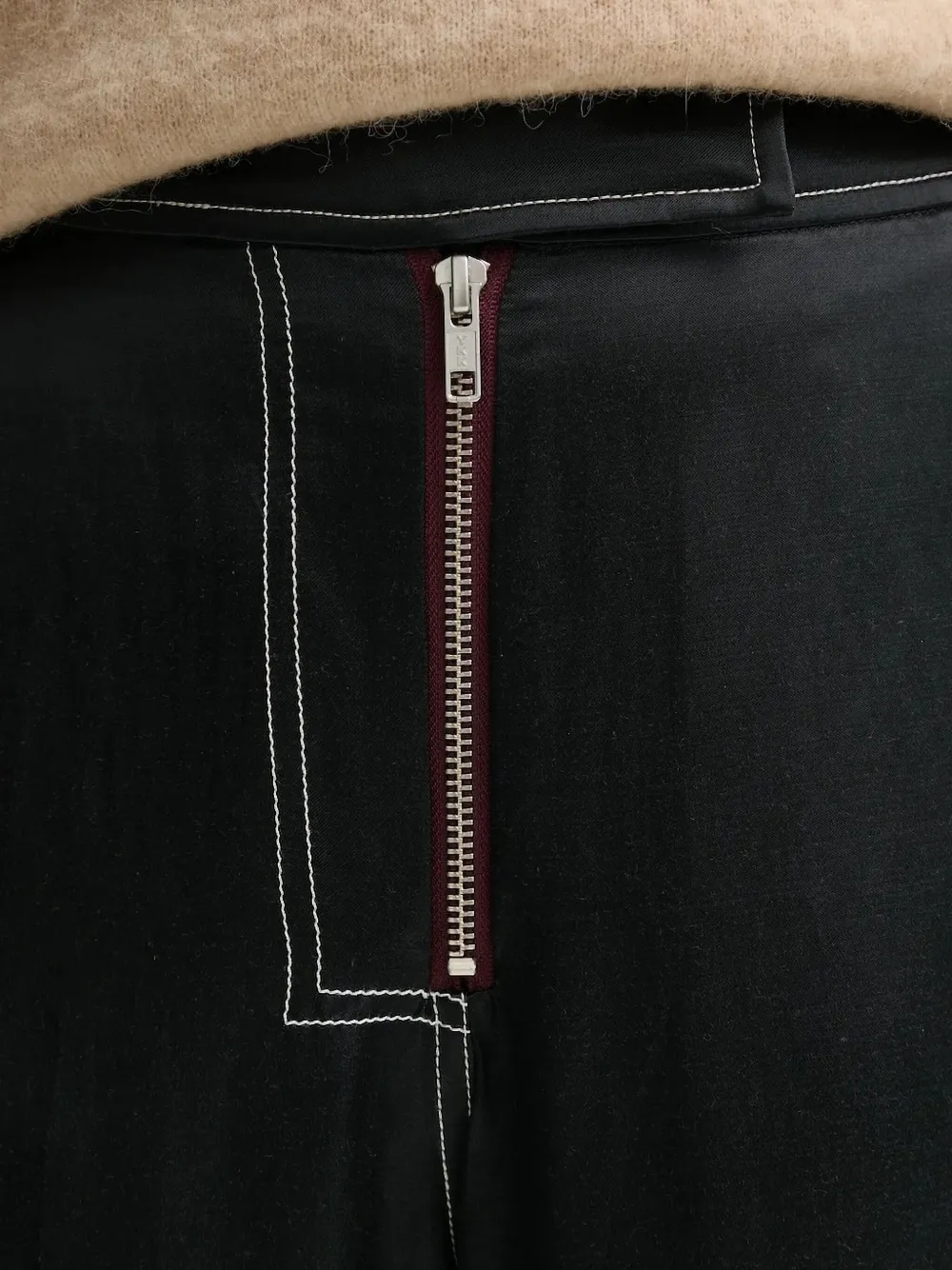 Day Birger Et Mikkelsen Broek met satijnen afwerking Zwart