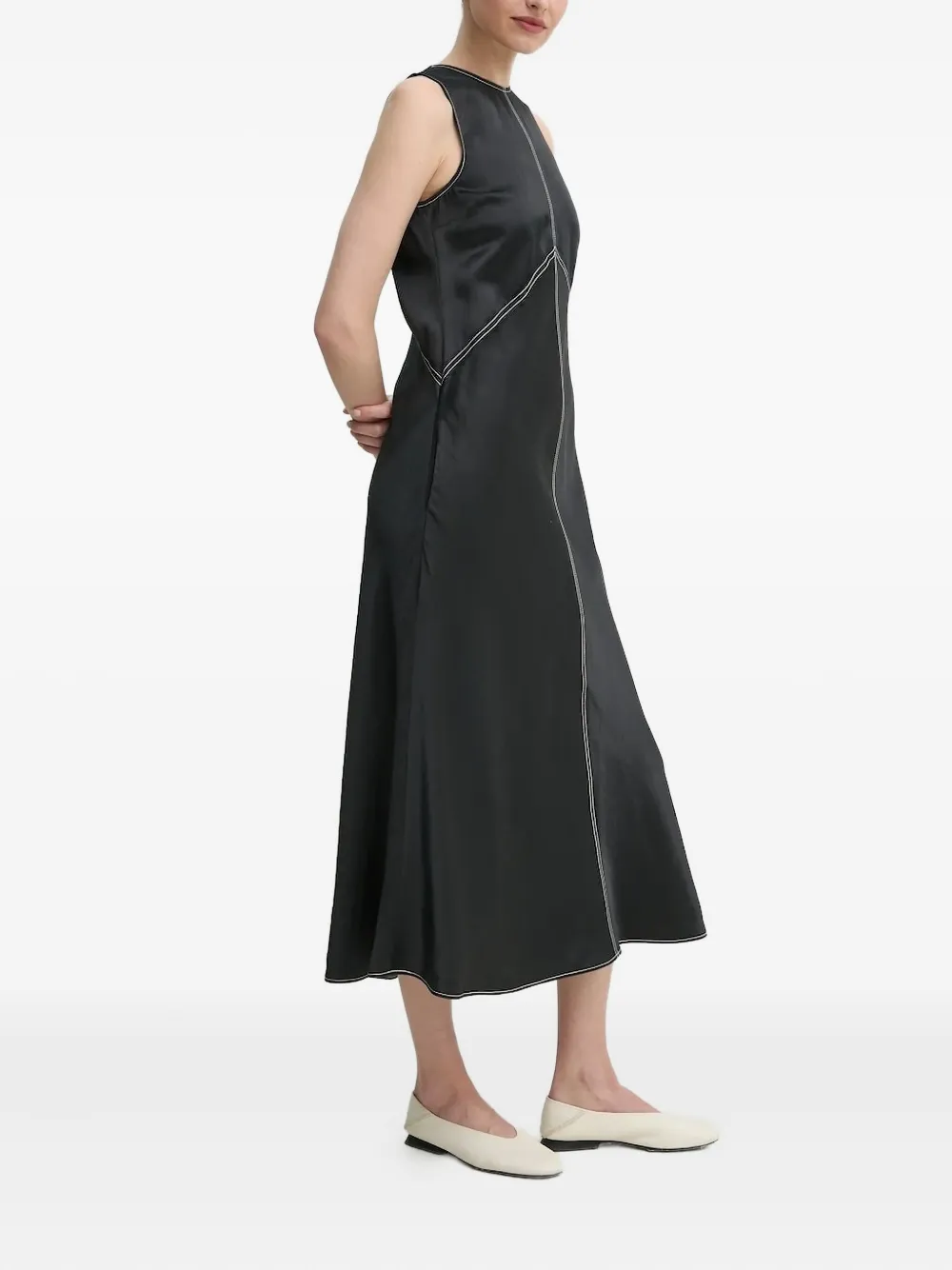 Day Birger Et Mikkelsen sleeveless contrast-stitch maxi dress | Day Dresses | Image 2