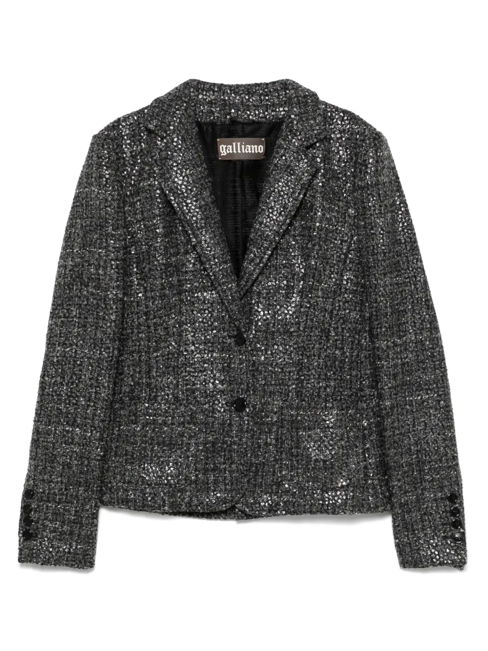 2000s tweed blazer