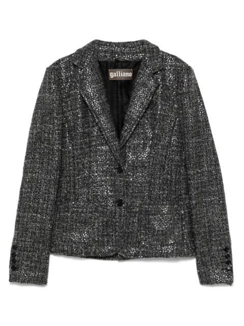 John Galliano Pre-Owned blazer de tweed 2000