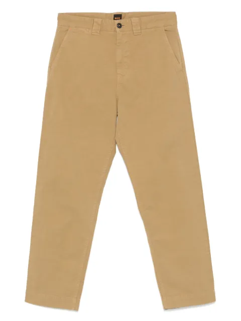BOSS pantalones chinos con diseño recto