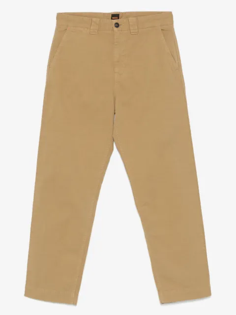 BOSS straight-leg chino trousers