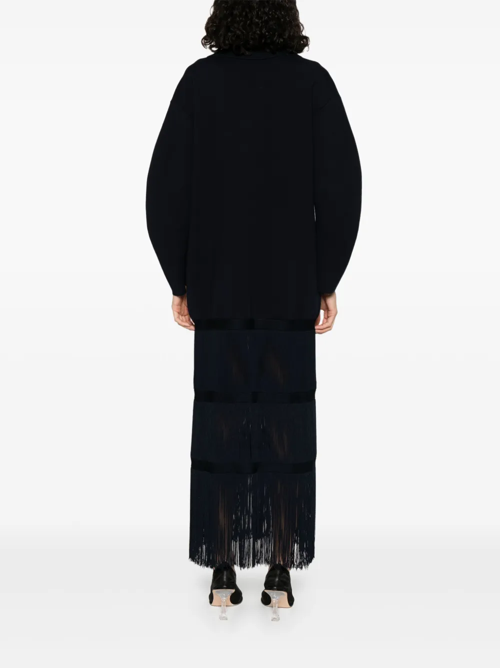 Shop Khaite Fringed Coat