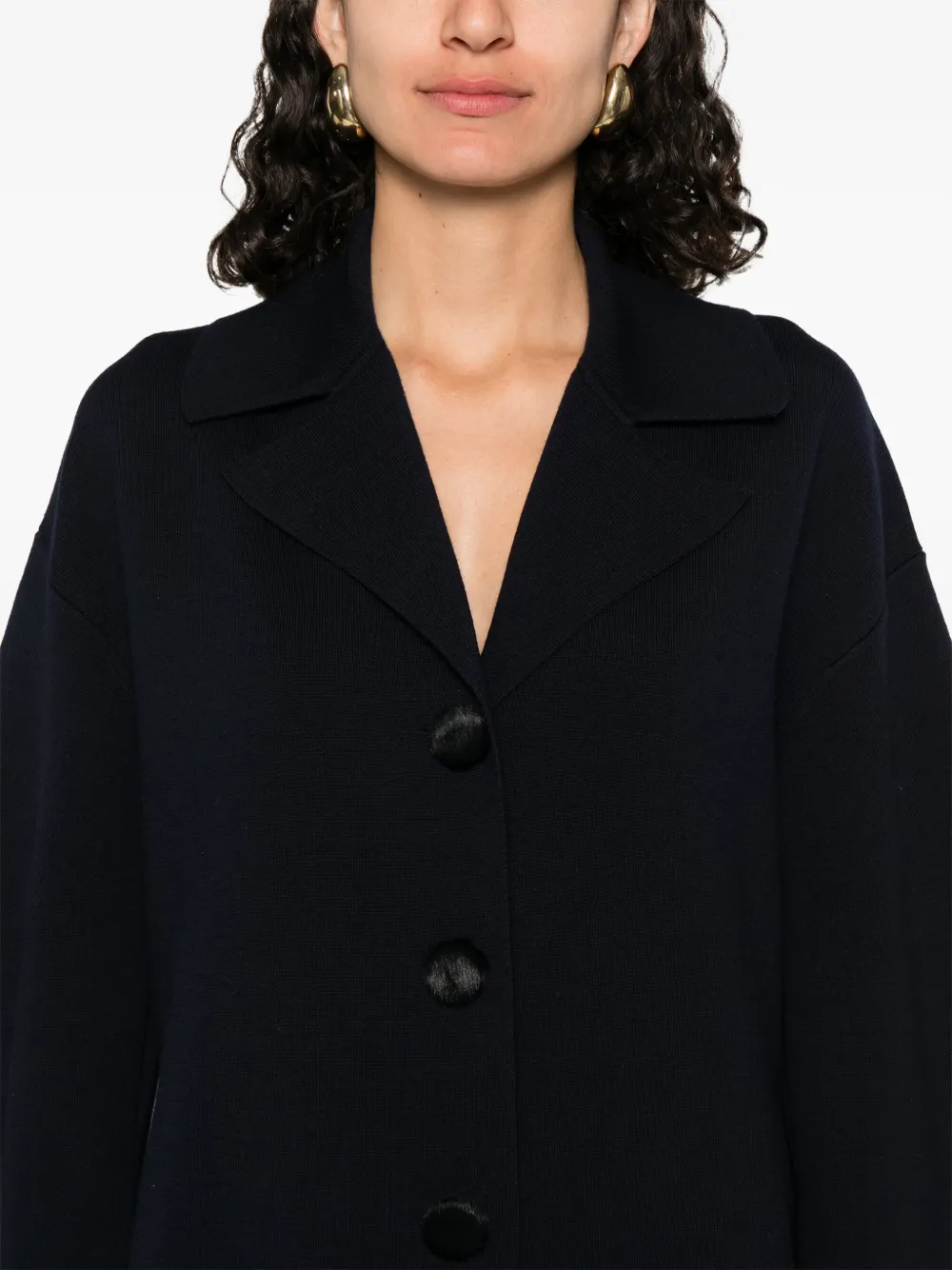 Shop Khaite Fringed Coat