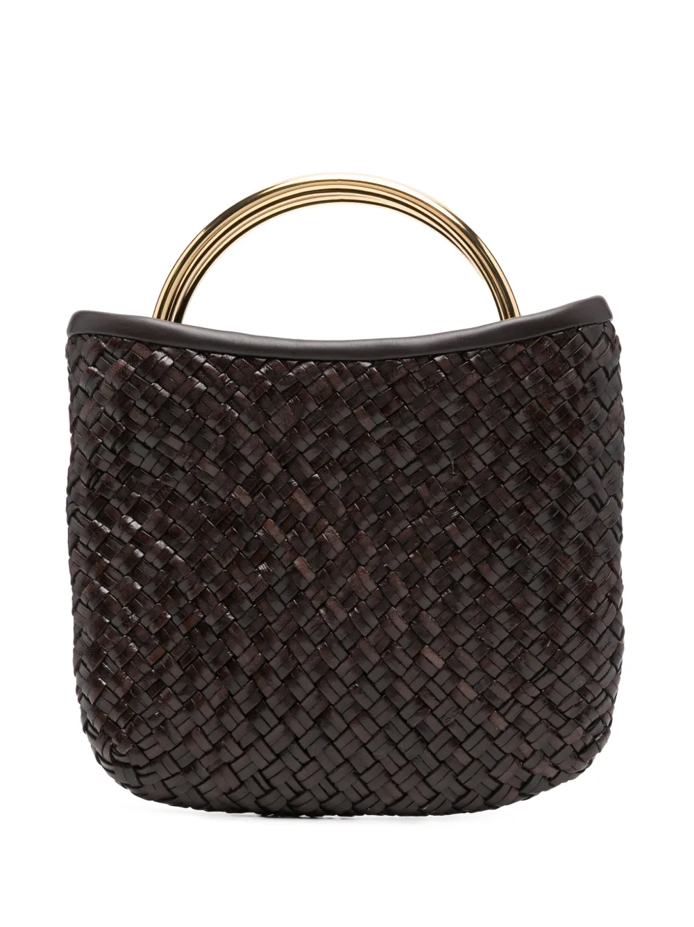 LUISA SPAGNOLI Borsa tote intrecciata - Marrone