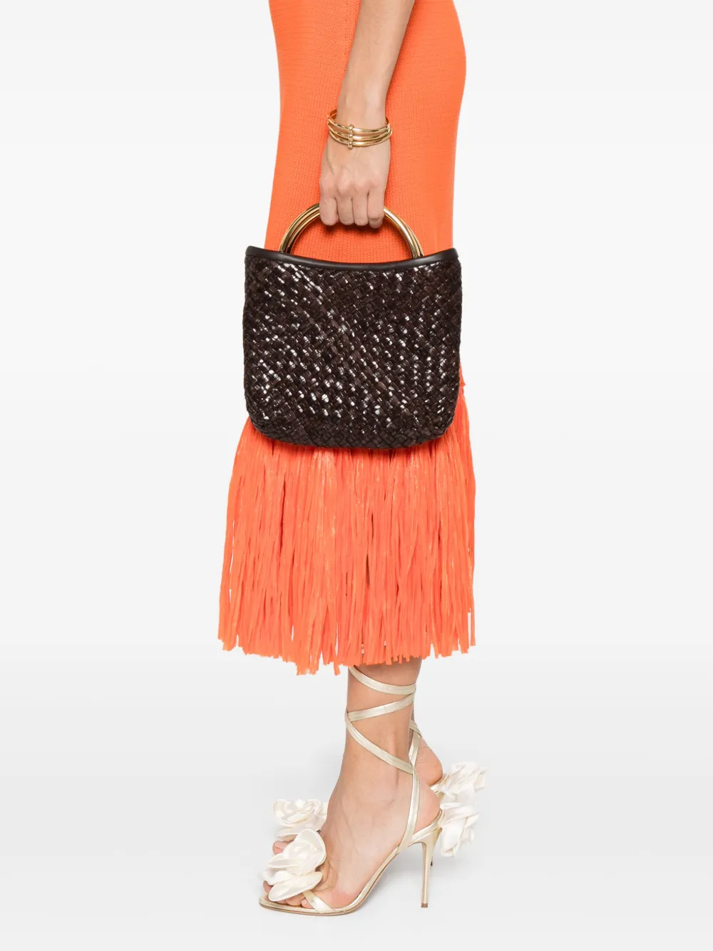 LUISA SPAGNOLI Gevlochten shopper - Bruin