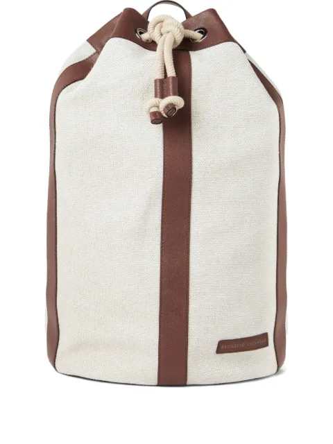 Brunello Cucinelli water-resistant drawstring backpack