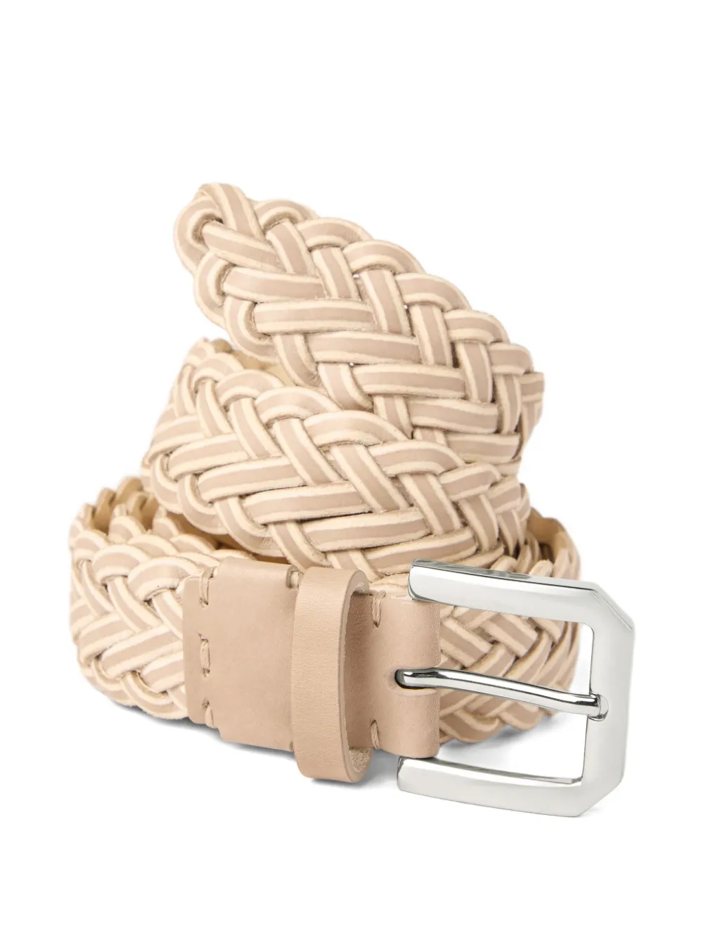 Brunello Cucinelli braided two-tone belt - Beige