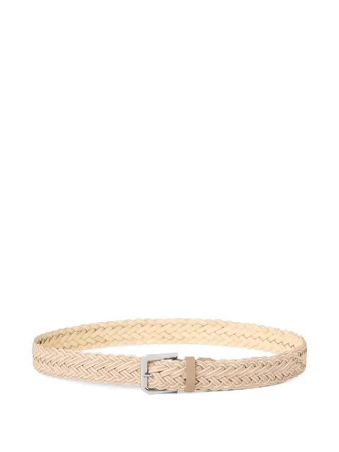 Brunello Cucinelli braided two-tone belt