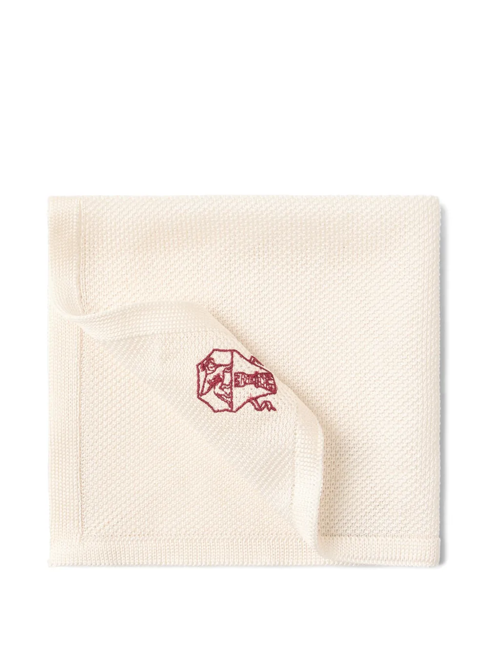 Brunello Cucinelli knit pocket square | Neutrals | Image 1
