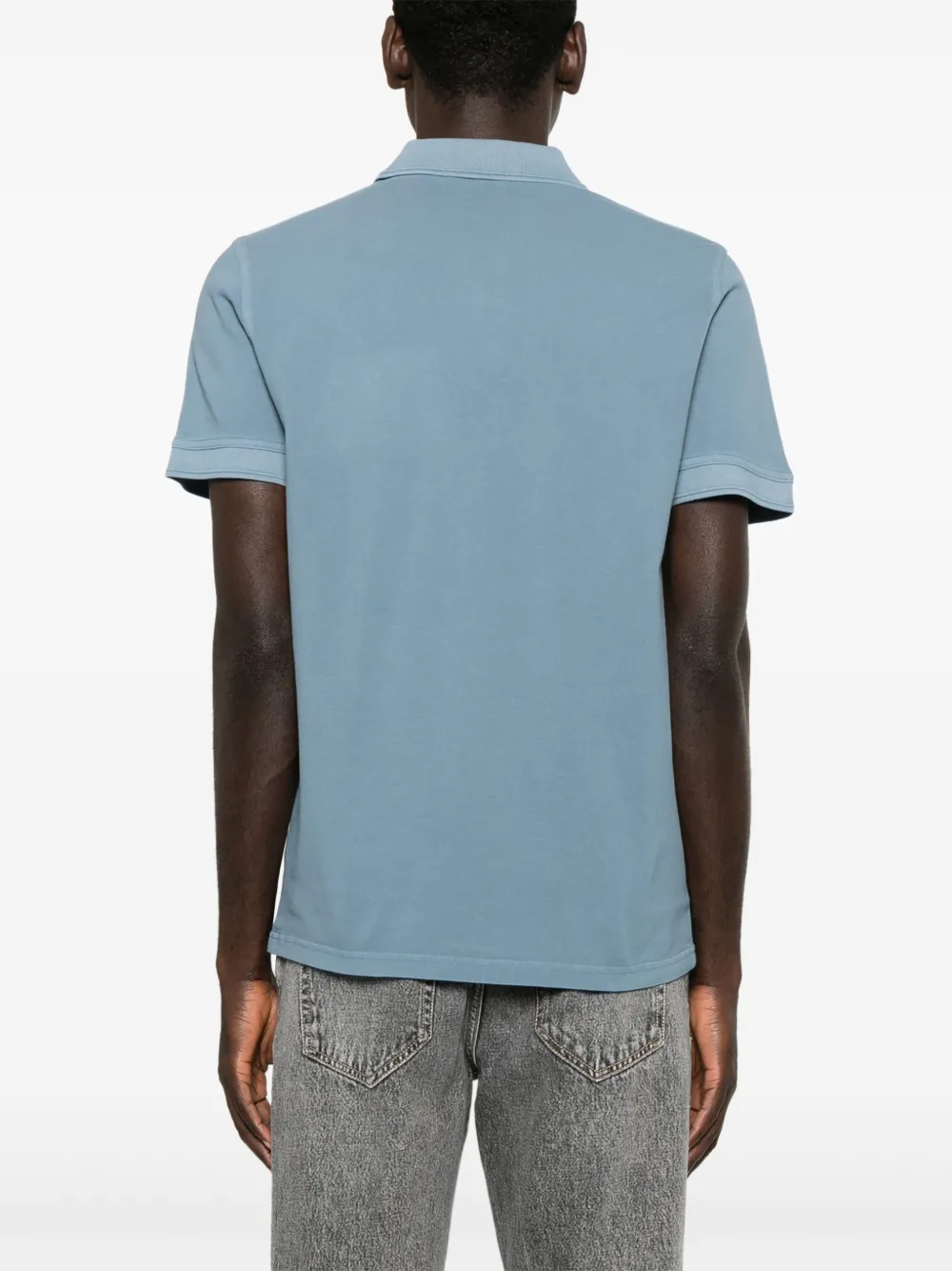BOSS Piqué poloshirt met geborduurd logo Blauw