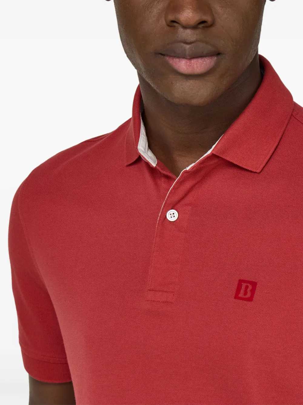 Boggi Milano Katoenen poloshirt Rood