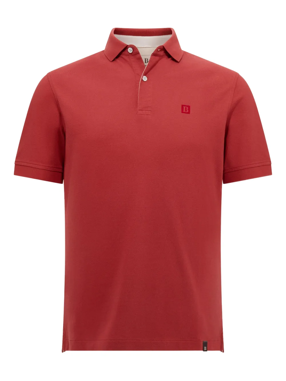 Boggi Milano Cotton Piqué Polo Shirt - レッド Boggi Milano Cotton Piqué Polo Shirt - レッド