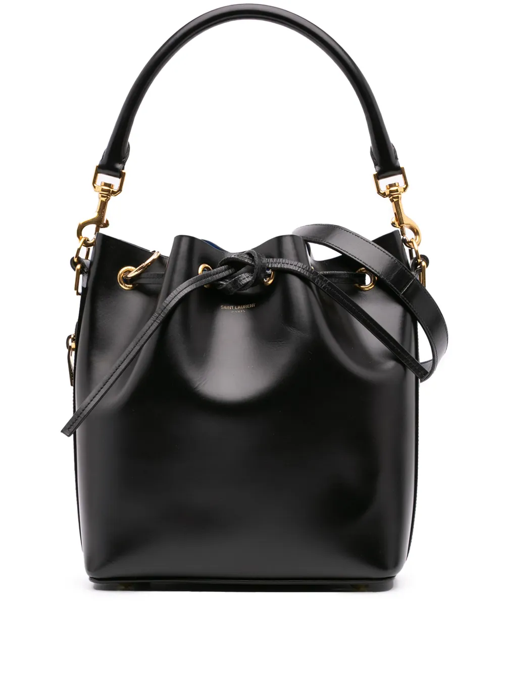 Saint Laurent Pre-Owned 2015 Medium Leather Emmanuelle bucket bag | Black | Image 1