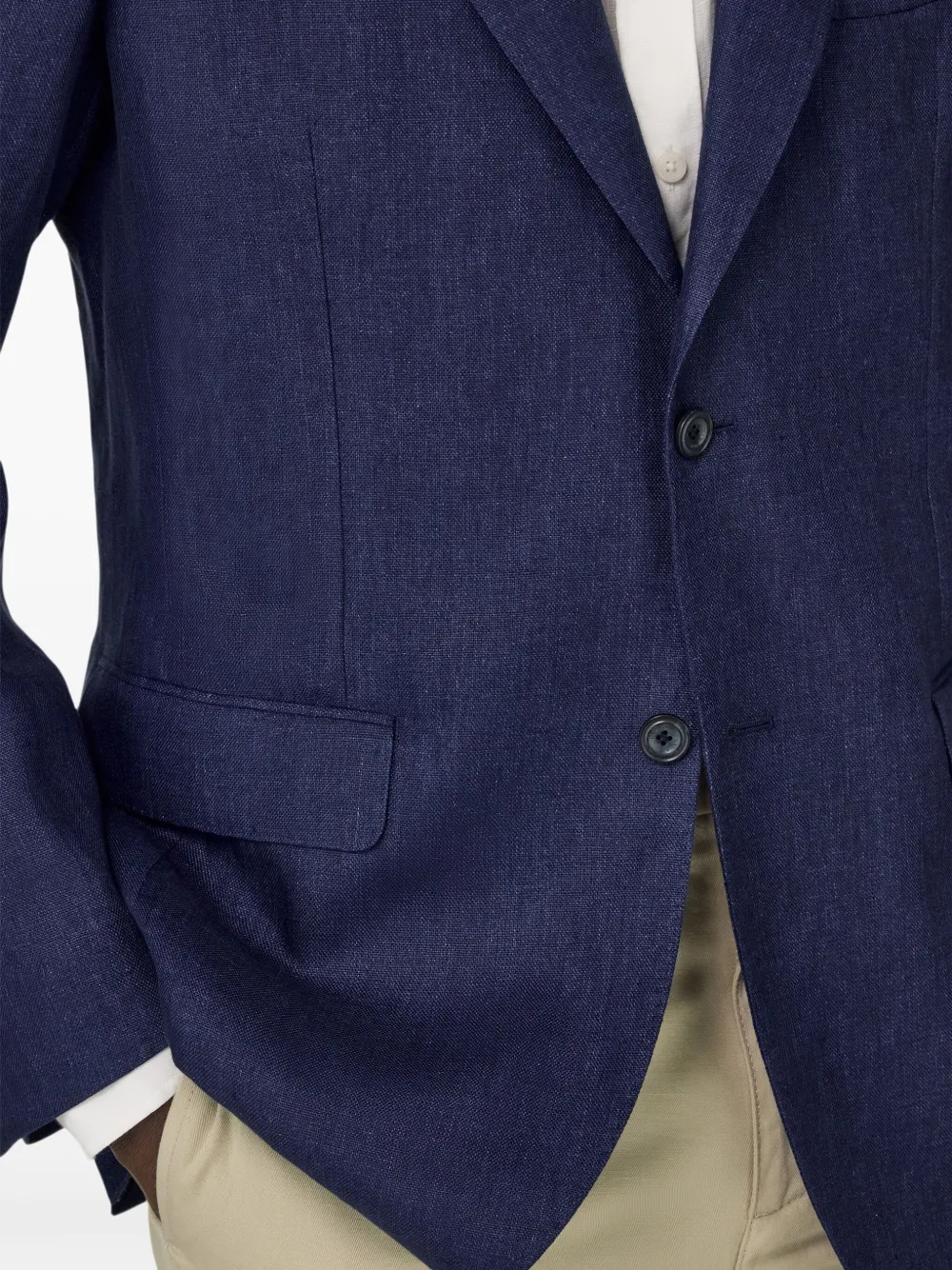 Boggi Milano Linnen blazer Blauw