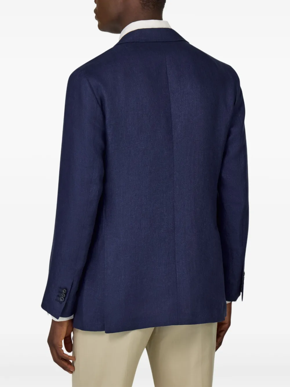 Boggi Milano Linnen blazer Blauw