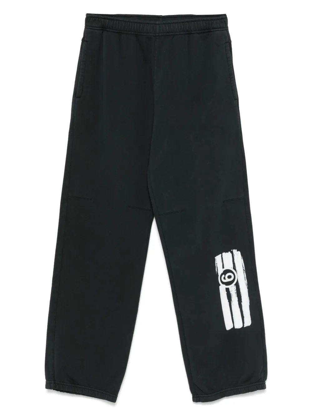 MM6 Maison Margiela ナンバーモチーフ トラックパンツ - グレー MM6 Maison Margiela ナンバーモチーフ トラックパンツ - グレー
