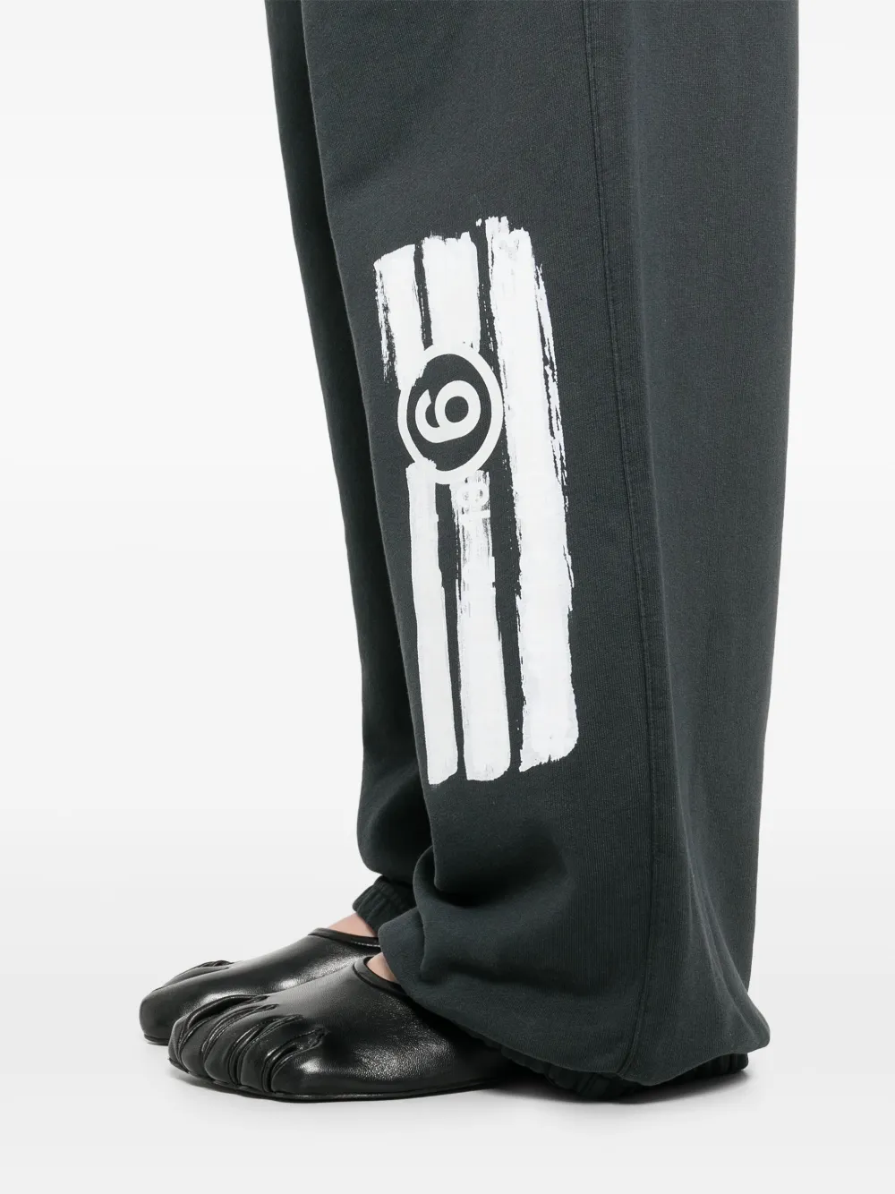 Shop Mm6 Maison Margiela Numbers-motif Track Pants