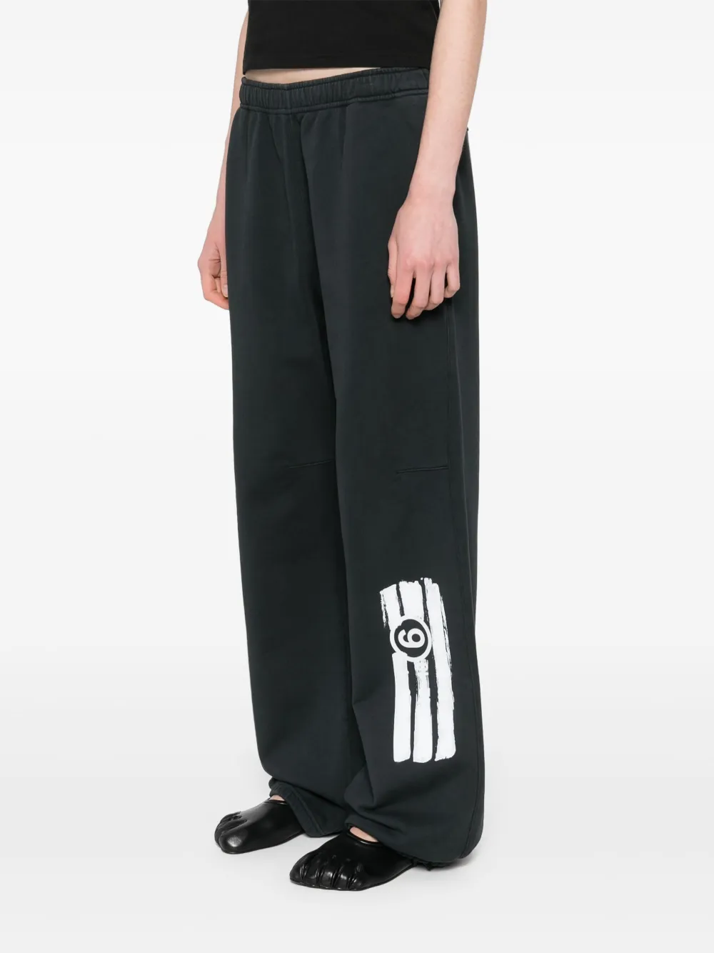 MM6 MAISON MARGIELA NUMBERS-MOTIF TRACK PANTS