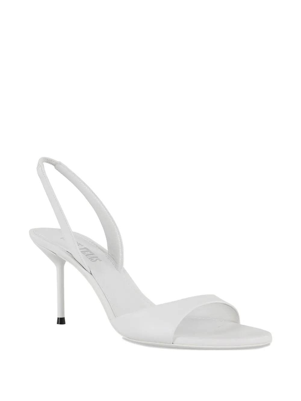 Paris Texas 75mm Lidia slingback open-toe sandals White