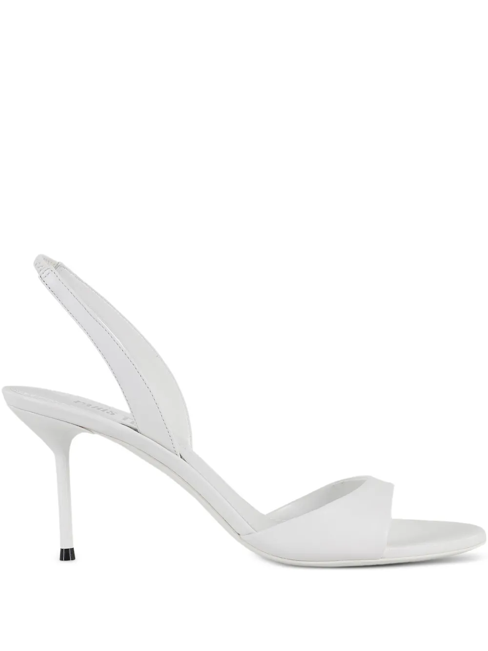 Paris Texas 75mm Lidia slingback open-toe sandals White