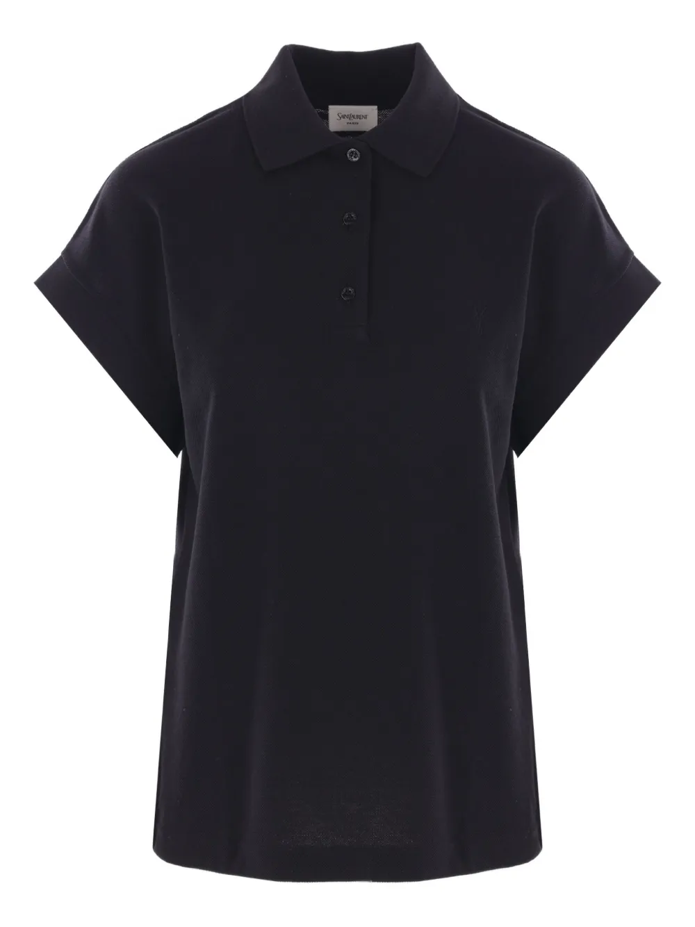 Saint Laurent Cassandre polo top | Black | Image 1