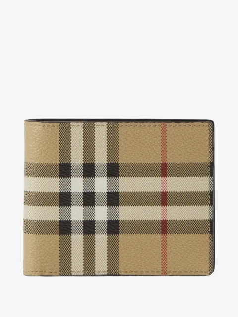 Burberry portefeuille slim check pliant