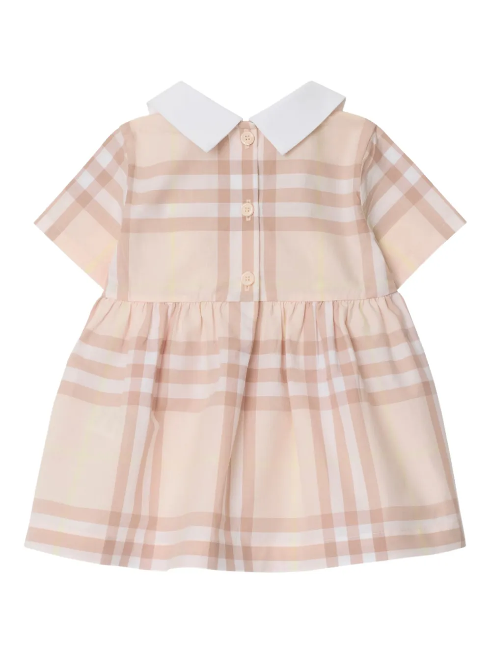 Burberry Kids Geruite jurk Beige