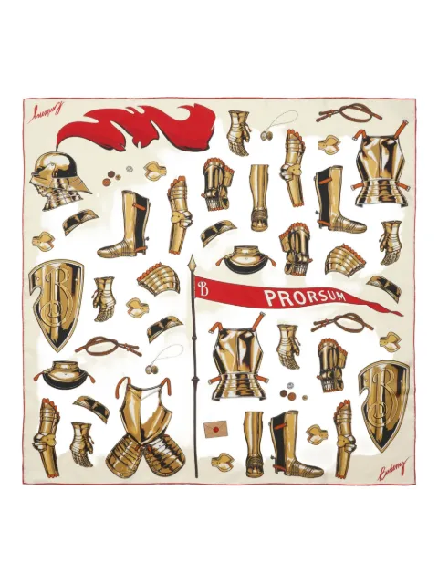 Burberry Knight Armour silk scarf