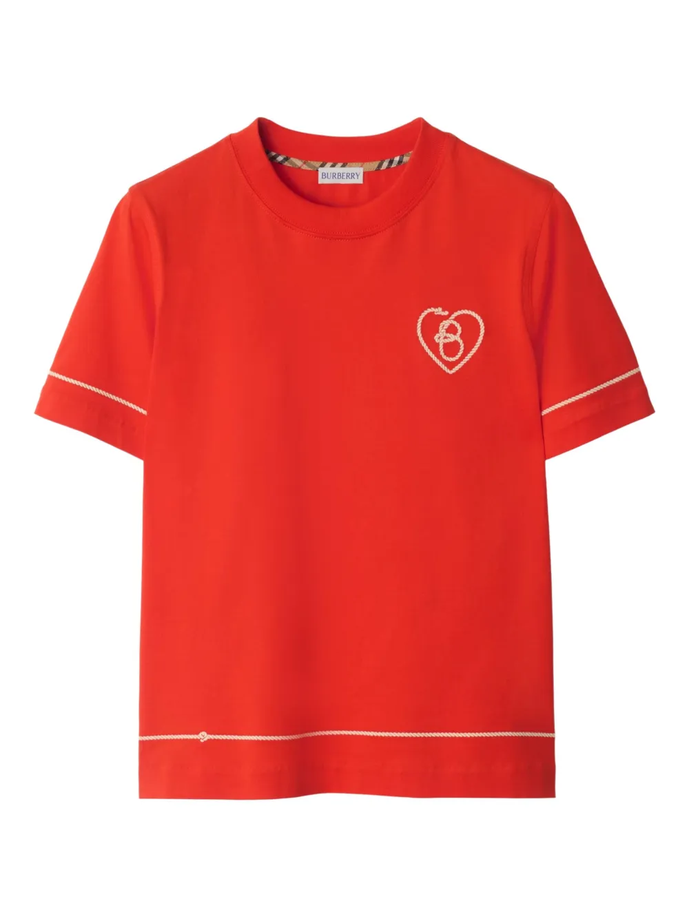 Burberry B Heart T-shirt Rood