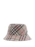 Burberry checked bucket hat - Grey