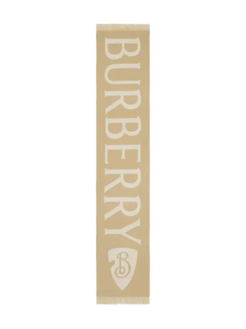 Burberry bufanda con motivo del logo en jacquard
