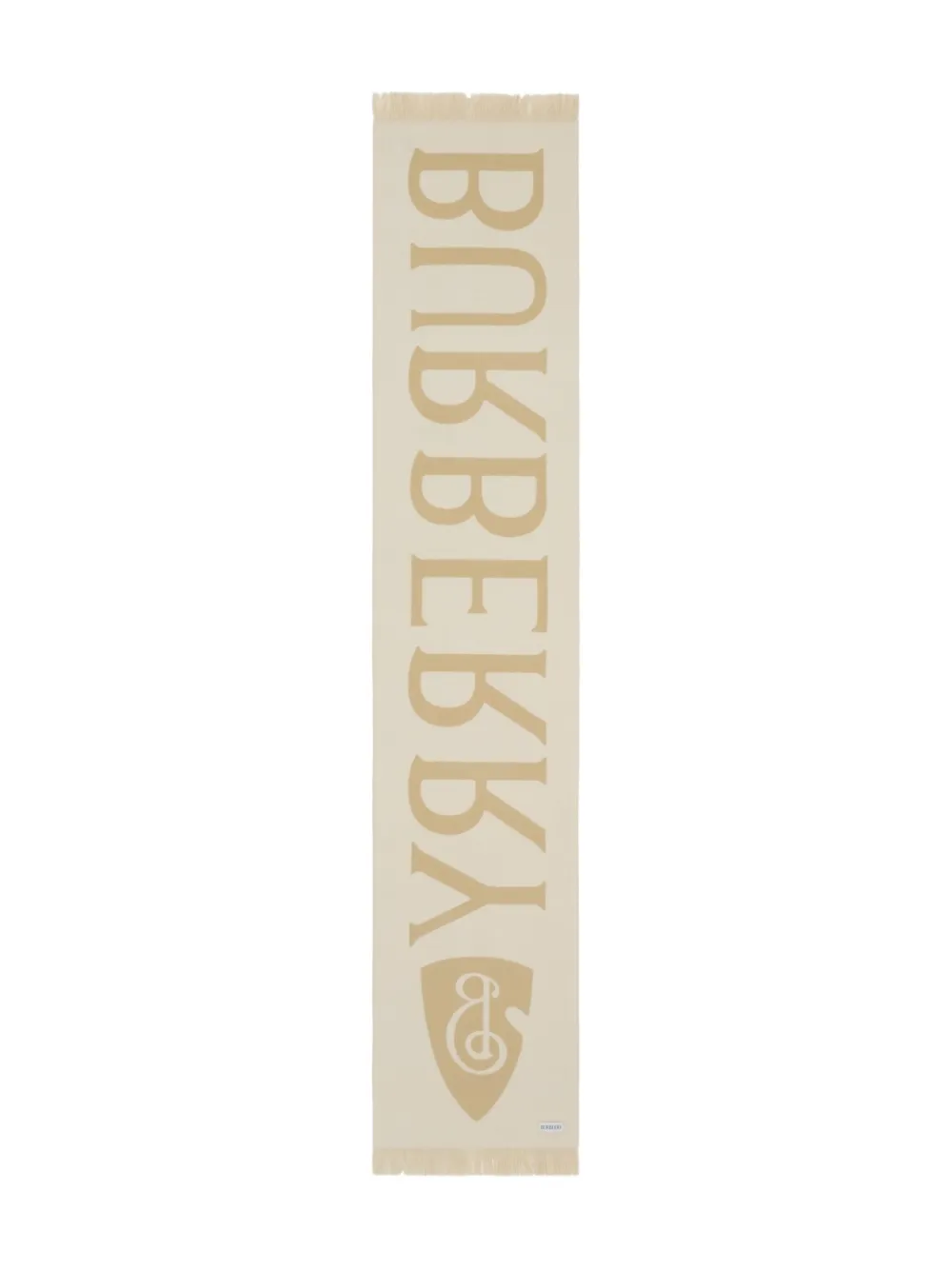 Burberry Sjaal met jacquard logo Beige