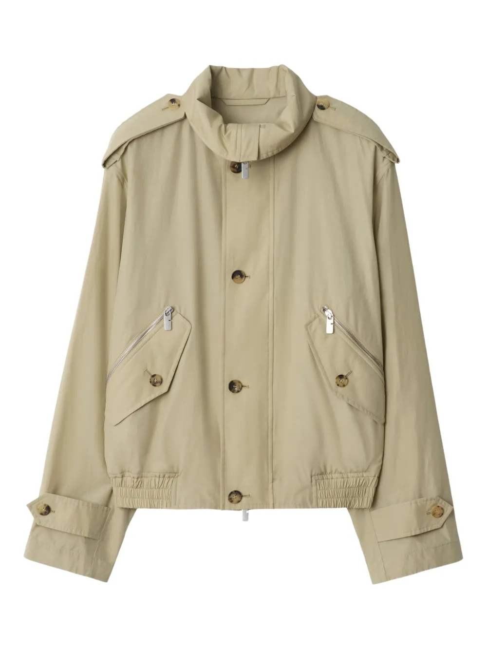 Burberry ハイネック ジャケット - ニュートラル Burberry ハイネック ジャケット - ニュートラル