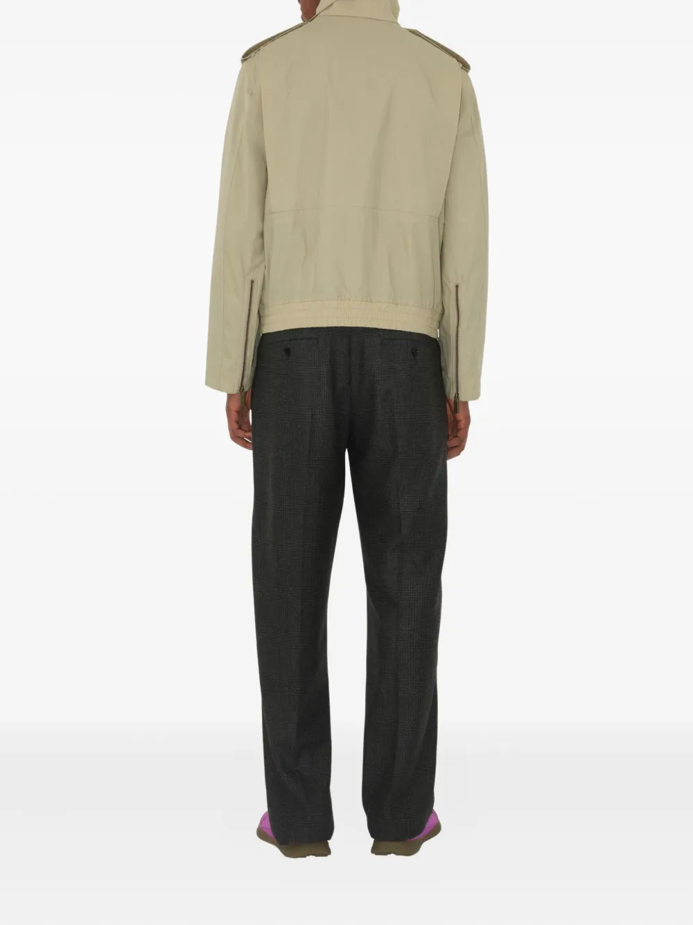 Burberry Jack met hoge hals Beige