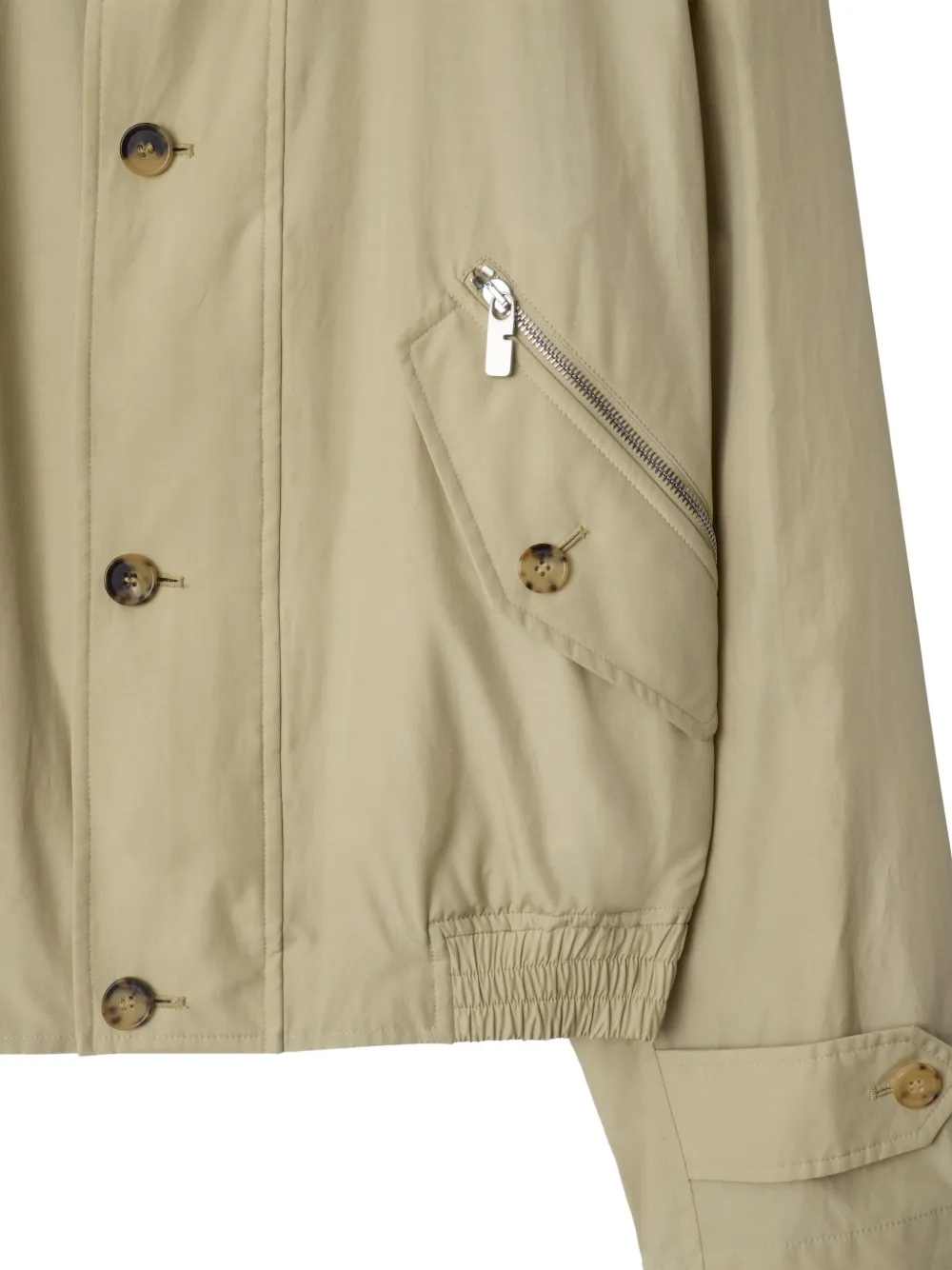 Burberry Jack met hoge hals Beige