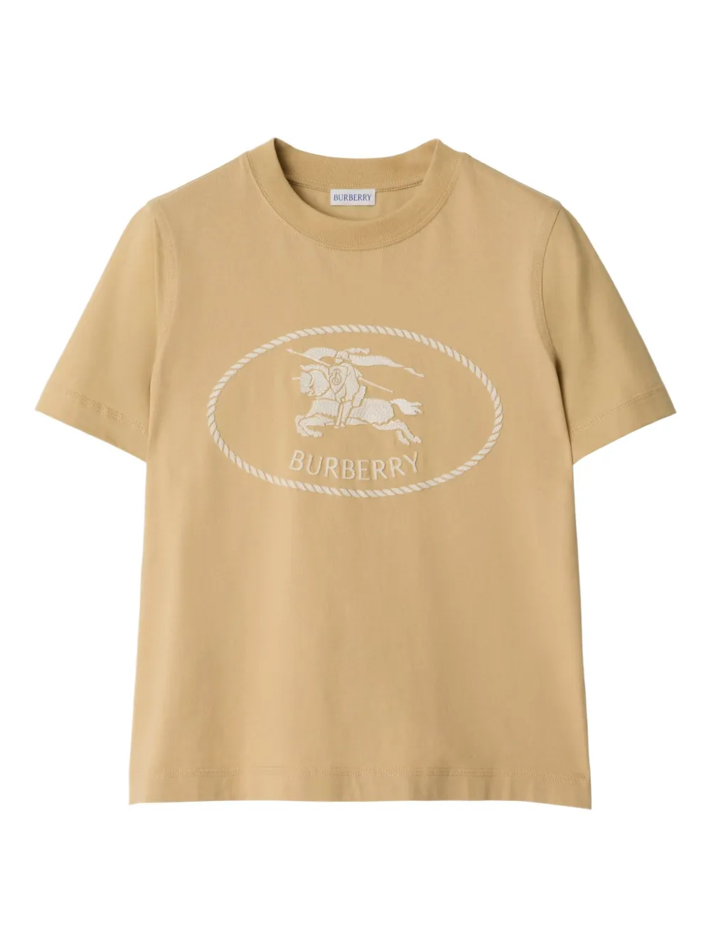 Burberry playera de algodón con estampado Knight | neutro | Image 1