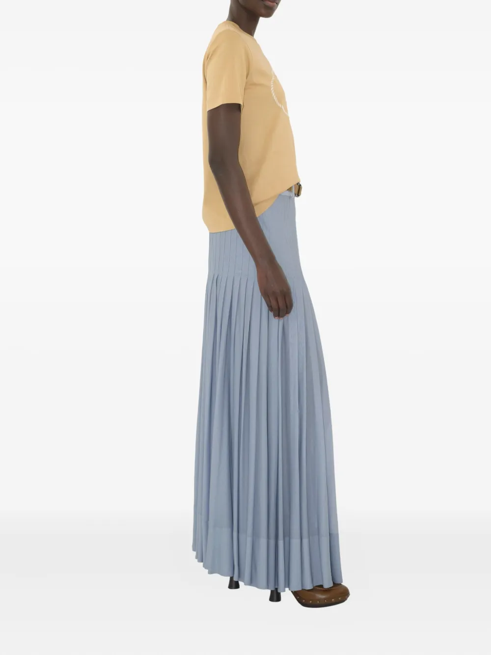 Burberry Katoenen T-shirt met ridderprint Beige