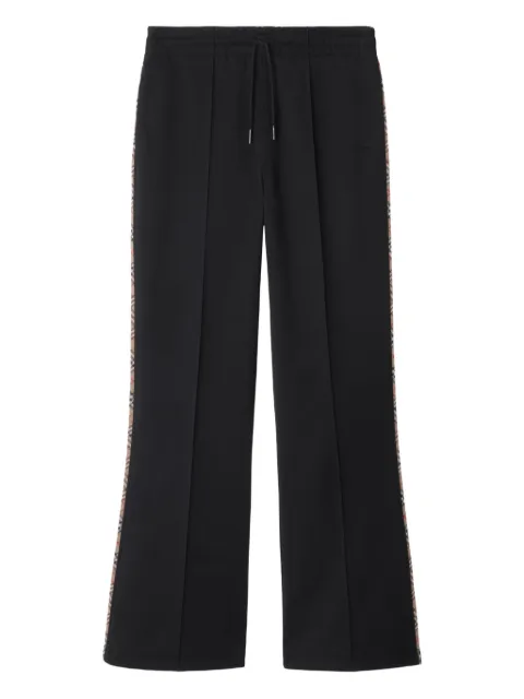 Burberry checked-trim track pants 