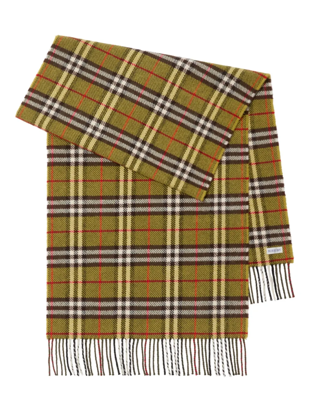 Burberry Geruite sjaal Geel