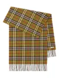 Burberry checkered scarf - Yellow