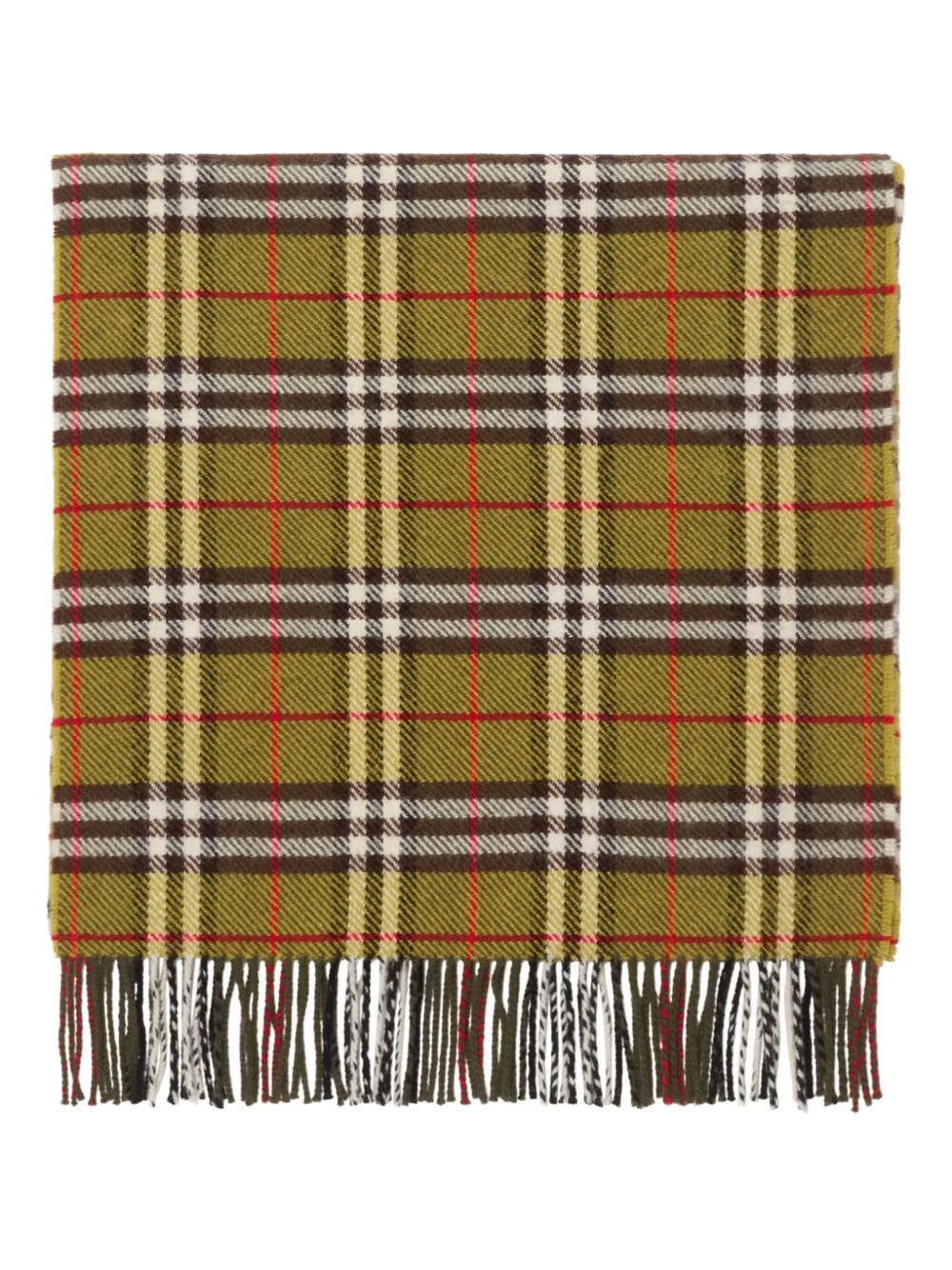 Burberry Geruite sjaal Geel