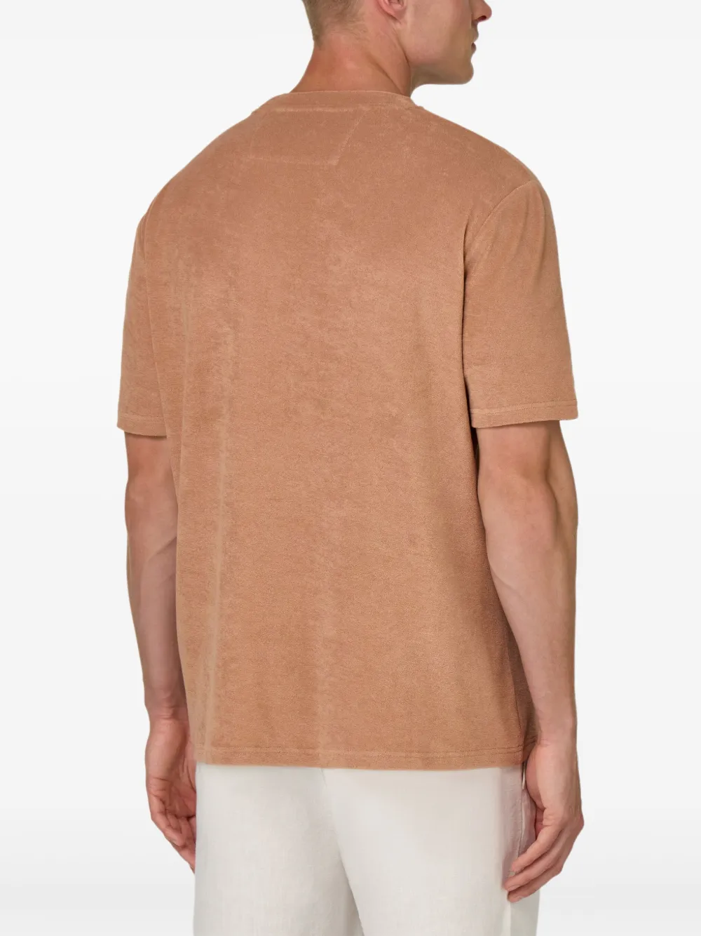 Boggi Milano T-shirt van katoenblend Oranje