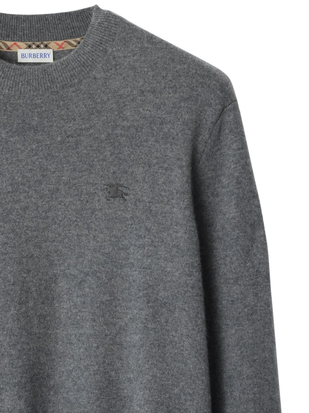 Burberry Sweater met logo - Grijs