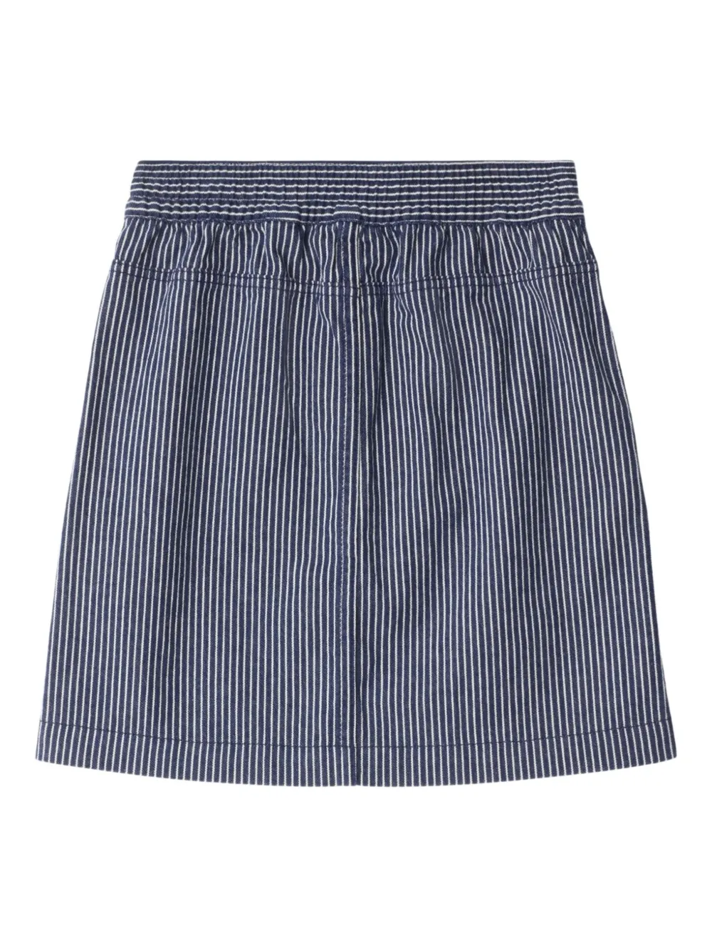 Burberry Kids Gestreepte rok van spijkerstof Blauw